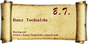 Basz Teobalda névjegykártya
